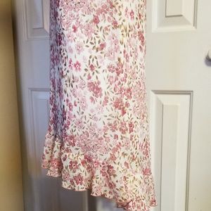 Hi-Lo Floral Skirt